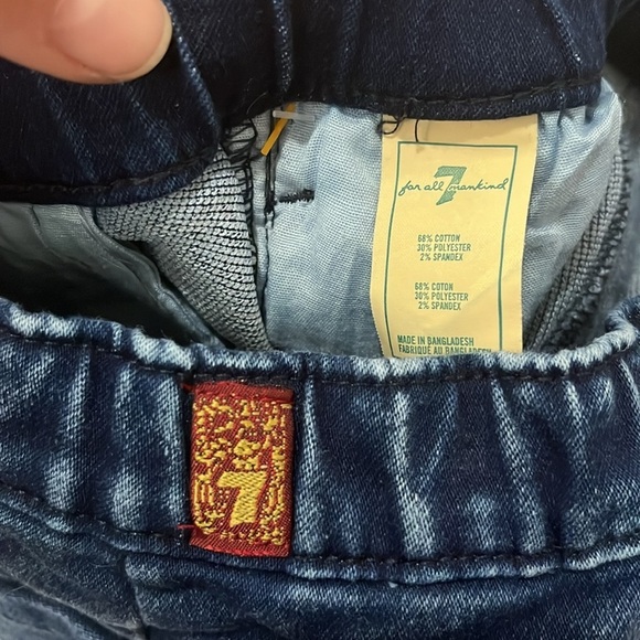 7 For All Mankind• Dark Wash Denim Little Girl Shorts, Size 4T, NWOT - Picture 7 of 7